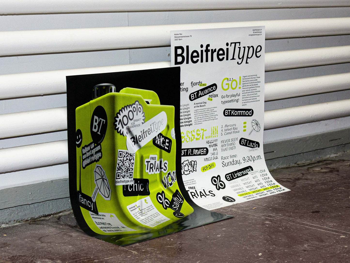 Bleifrei Type Canister Poster