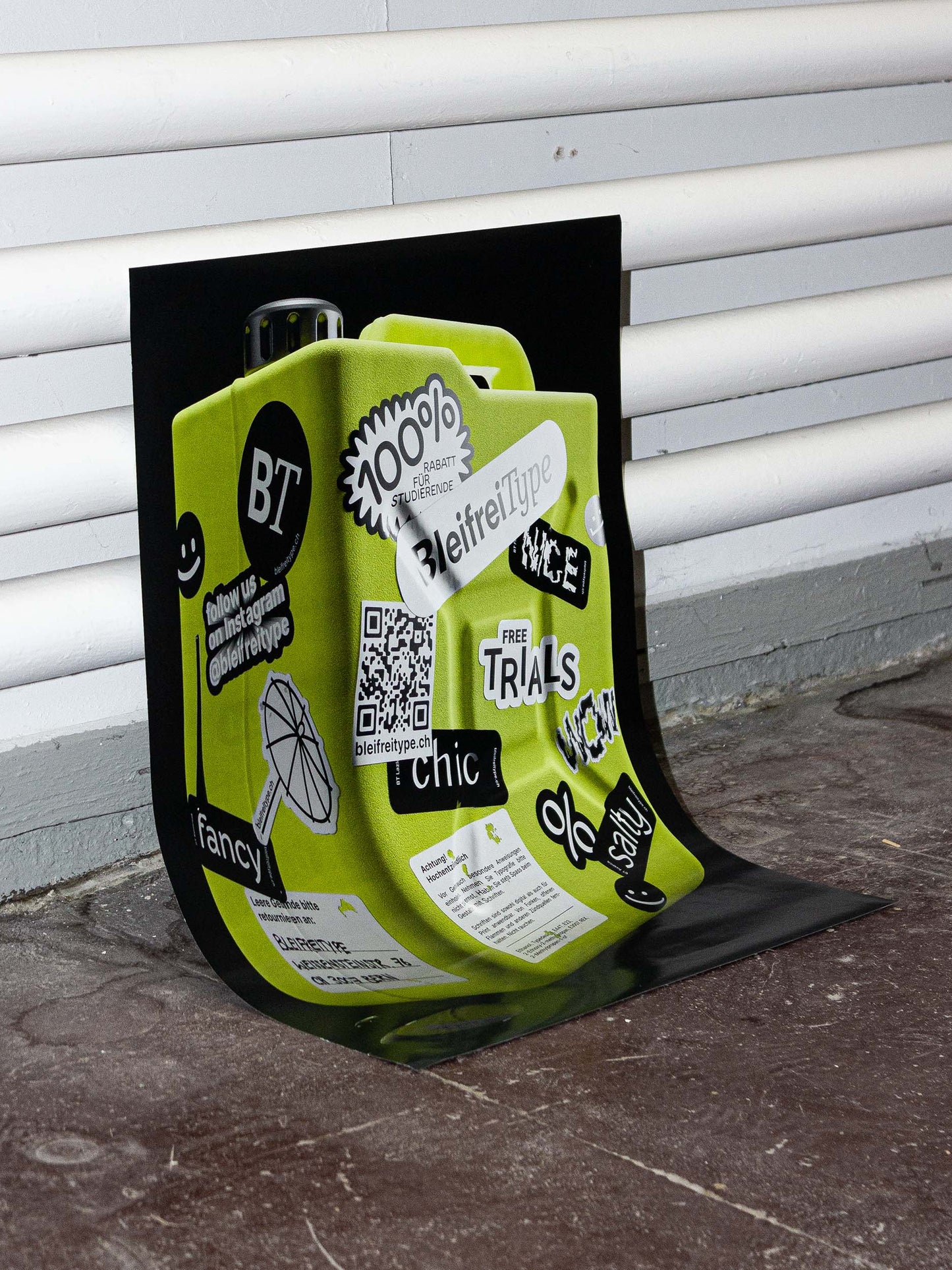 Bleifrei Type Canister Poster