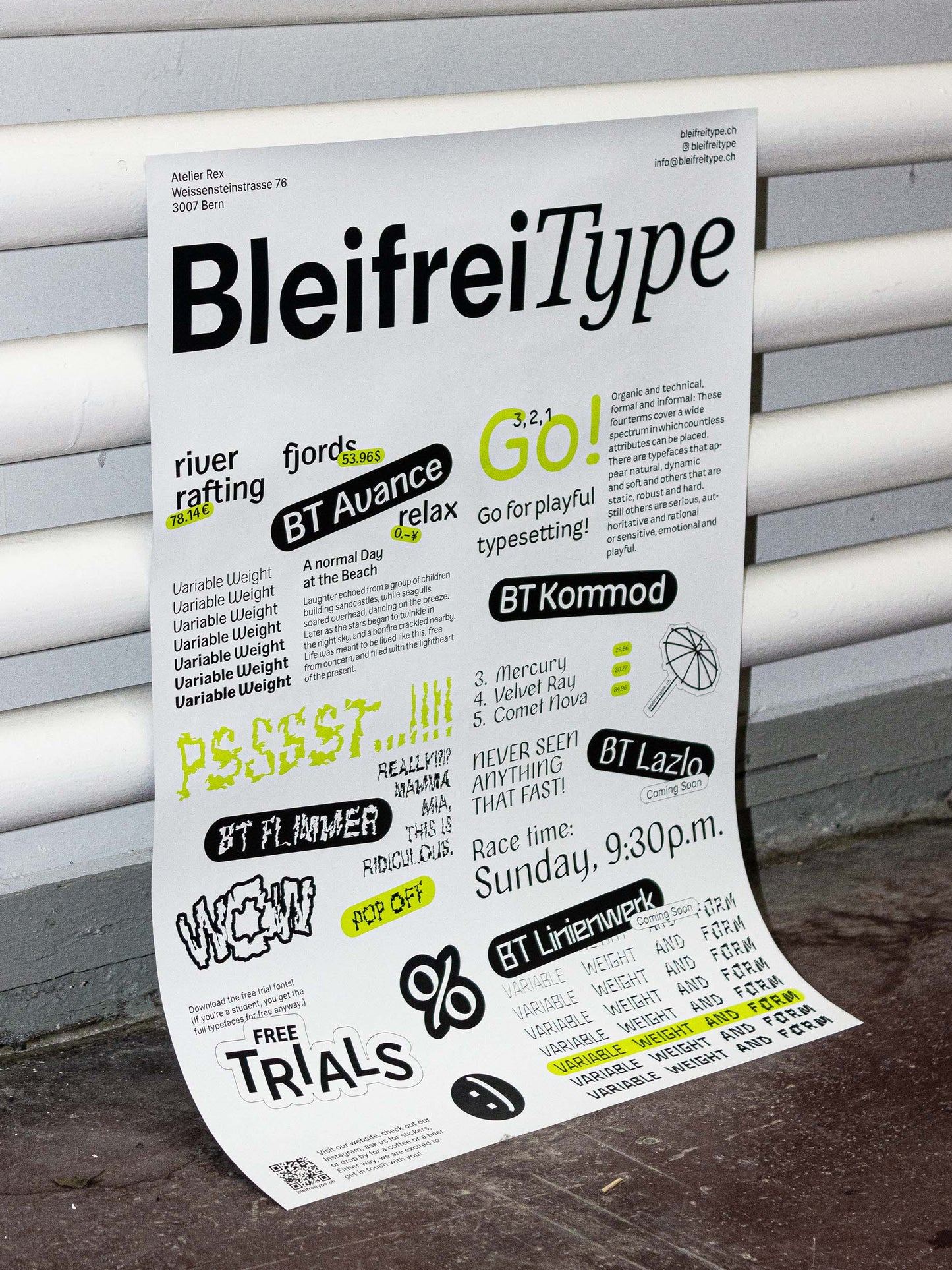 Bleifrei Type Canister Poster